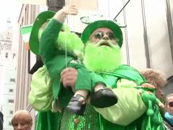 St. Patrick's Day Parade Stock Footage