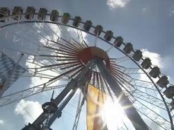 ferris wheel is rotating Stock Footage