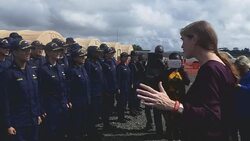 CLEAN : US ambassador to UN Samantha Power visits Ebola hit Liberia News Clip