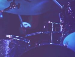 Drum player in a live show Stock Footage