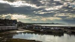 Seahouses, Northumberland - Time Lapse Stock Footage