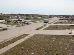 Destruction in Moore, Oklahoma after EF5 Tornado Stock Footage