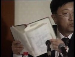 Presser by hospital at centre of illegal organ transplants. News Clip