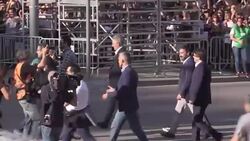 CLEAN : Catalonia's leader arrives for mass rally News Clip