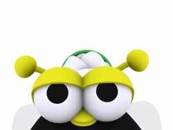 3D Animated Bumble Bee Opens Flower Stock Footage