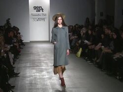 Models walk the runway at Crest 3D White Presents Art Garde Designers at The Box at Lincoln Center on 02/09/2012 in New York, NY, United States Stock Footage