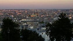 Super moon Paris Stock Footage