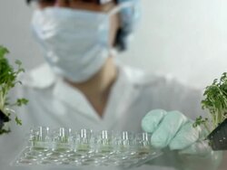 in the laboratory Stock Footage