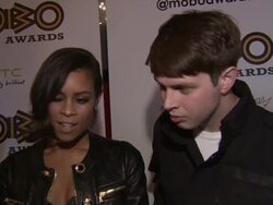 INTERVIEW: AlunaGeorge on favourite acts of all time at MOBO Awards: Nominations Launch Stock Footage