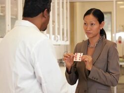 "pharmaceutical sales rep talking to a doctor /Richmond,Virginia, USA" Stock Footage