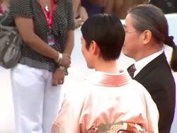 65th Venice Film Festival - Achilles and the Tortoise Red Carpet Stock Footage