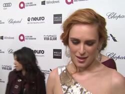 INTERVIEW - Rumer Willis - Elton John AIDS Foundation Presents 22nd Annual Academy Awards Viewing Party Sponsored By Chopard, Neuro Drinks And Wells Fargo Stock Footage