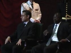 French president on visit, speech to parliament News Clip
