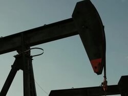 Oil Pump (with sound) Stock Footage