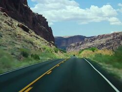 Driving Through Scenic Views #06 Stock Footage