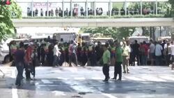 Bangkok Bombing Clean Up at Erawan Shrine Stock Footage