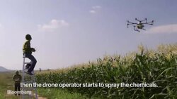 China's Farmers Take to the Sky News Clip