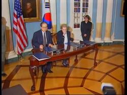 USA: WASHINGTON: SOUTH KOREAN FOREIGN MINISTER CHONG HA YOO VISIT Instructional Video