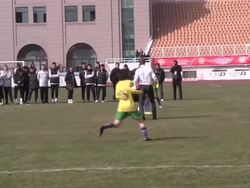 David Beckham plays football Stock Footage