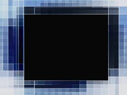 Rectangle within shifting blue grid pattern Stock Footage