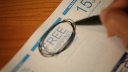 choose a free shipping coupon Stock Footage