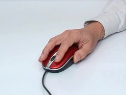 Hand Working with Computer Mouse Stock Footage