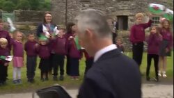 Prince Charles Tours the Strata Florida Abbey News Clip