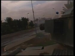 Street battles in Fallujah, tanks, searches News Clip