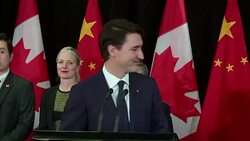 CLEAN : Canada's Trudeau makes a joke about press freedom in China News Clip