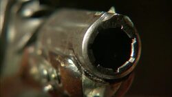 Derringer Pistol used for Shooting Abraham Lincoln Stock Footage