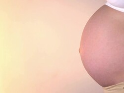 Pregnant woman Stock Footage