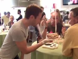 Michael Rosenbaum at the Coney Dog Grand Opening Benefiting The Midnight Mission at West Hollywood CA. (Footage by WireImage Video/Getty Images Entertainment Video) Stock Footage