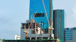 Time lapse of construction site Stock Footage