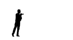 Photographer making photos Stock Footage