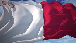 Flag of Malta Stock Footage