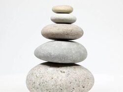 fengshui - Stack of stones, rotating Stock Footage