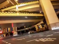 traffic through freeway Stock Footage