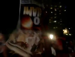 ATMOSPHERE: Fans as Miami Fans Celebrate Following Stock Footage