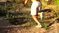 Man running Stock Footage