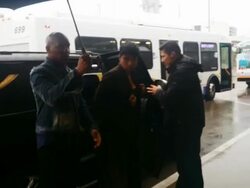Jennifer Hudson arrives at Los Angeles International Airport Stock Footage