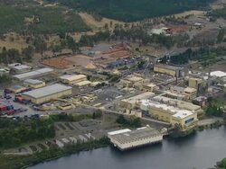 WS AERIAL ZI View of industrial area / Adelaide, Australia Stock Footage