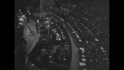 US President Harry Truman gives speech at the United Nations in NY City on the UN's 5th Anniversary News Clip
