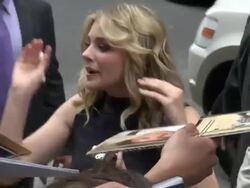 Chloe Grace Moretz at the 'Late Show with David Le Stock Footage