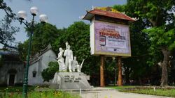 Hanoi Hoan Kiem Lake District Stock Footage