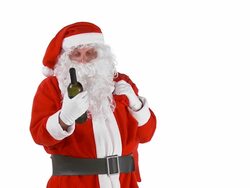 HD: Santa Is Drunk Stock Footage