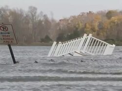 Destruction from Hurricane Sandy Stock Footage