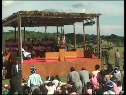 Uganda - Clinton continues African tour News Clip
