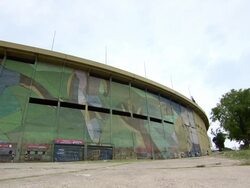 "WS View outside of Estadio Centenario Stadium / Montevideo, Uruguay" Stock Footage