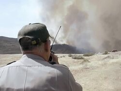 Early Southern California Wildfires Threaten Area Stock Footage