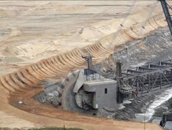 Bucket-wheel excavator Stock Footage